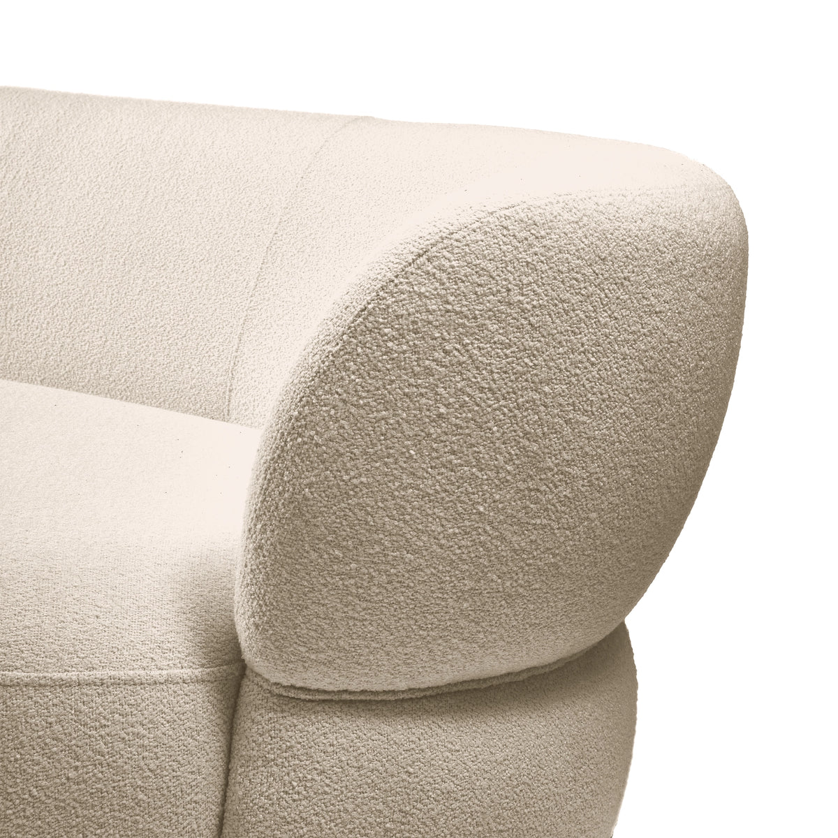 San Remo sofa 2,5-sjed desno, Natural Grey, siva bouclé tkanina, Riviera Maison, slika 4