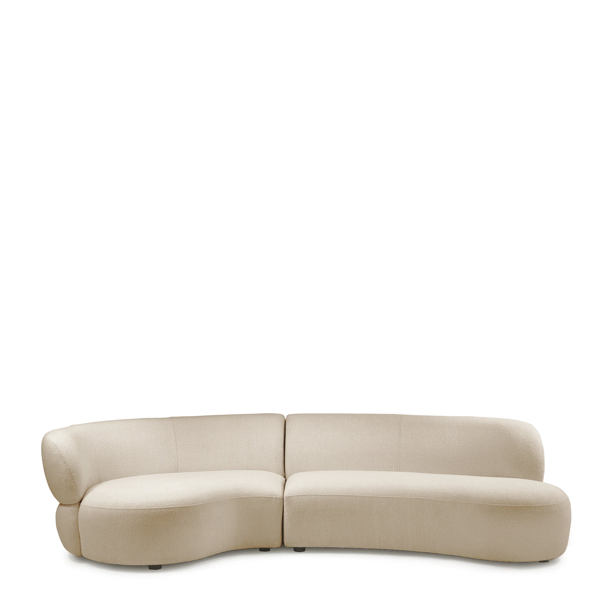 San Remo sofa dvosjed lijevo, Natural Grey bouclé, Riviera Maison