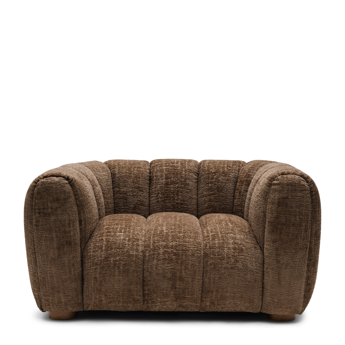 Vicenza dvosjed (love seat), Hazelnut, smeđa tkanina, Riviera Maison