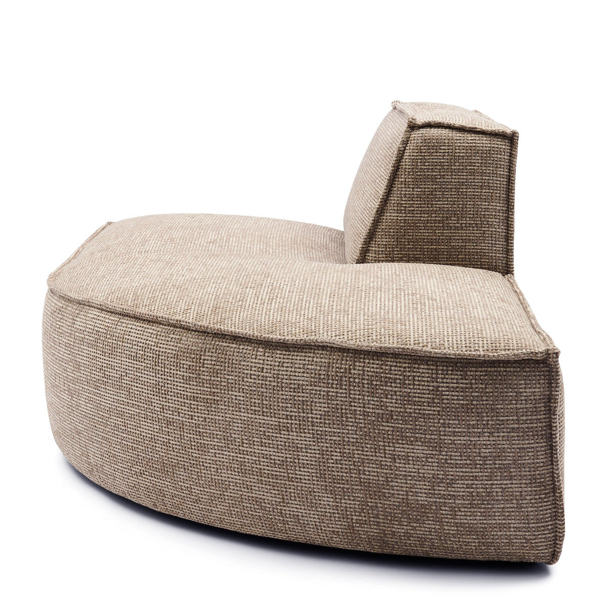 Modularna sofa The Jagger okrugla ležaljka desno, siva tkanina, Riviera Maison, slika 4