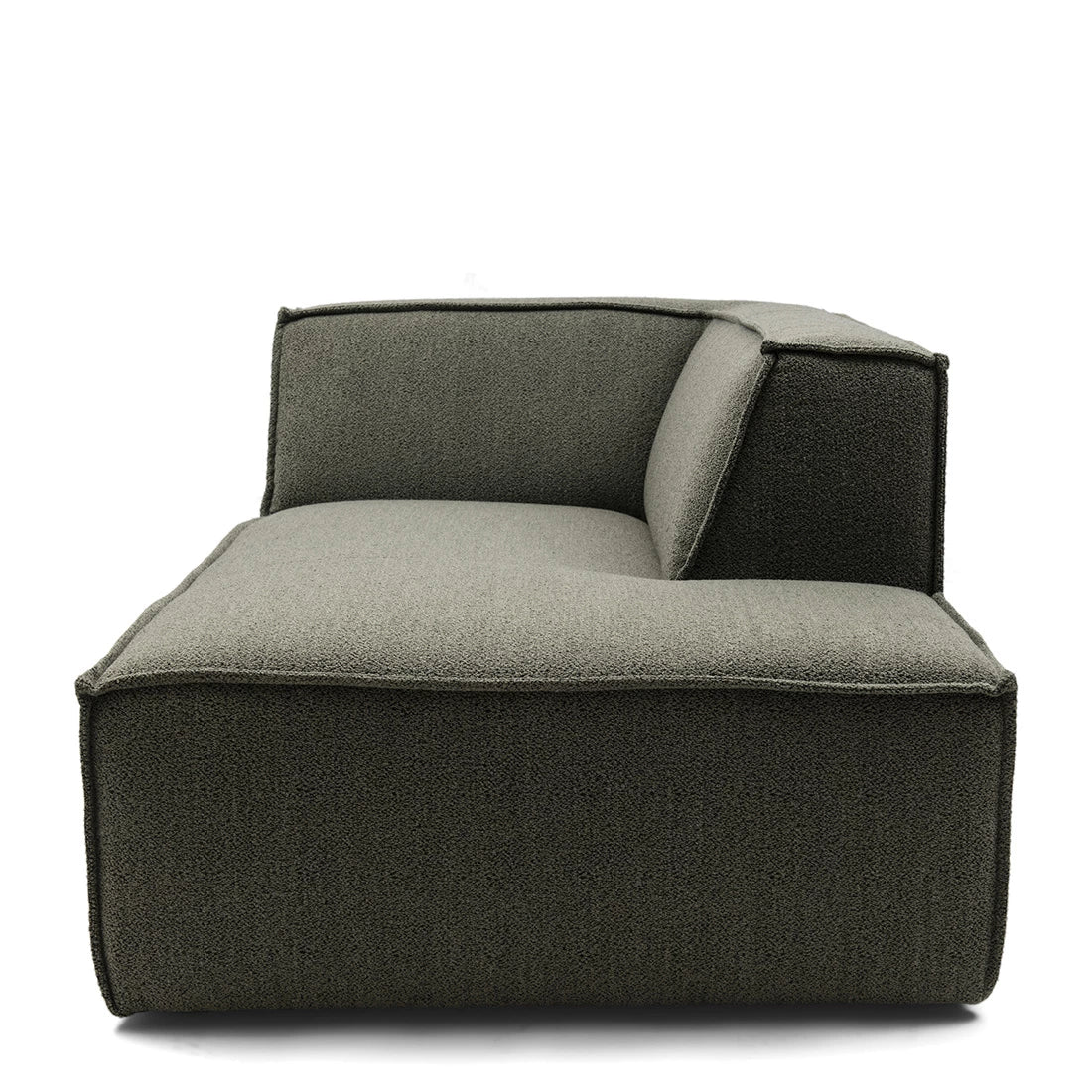 Modularna Sofa The Jagger damski ležaj desno (tip 2), zeleno siva