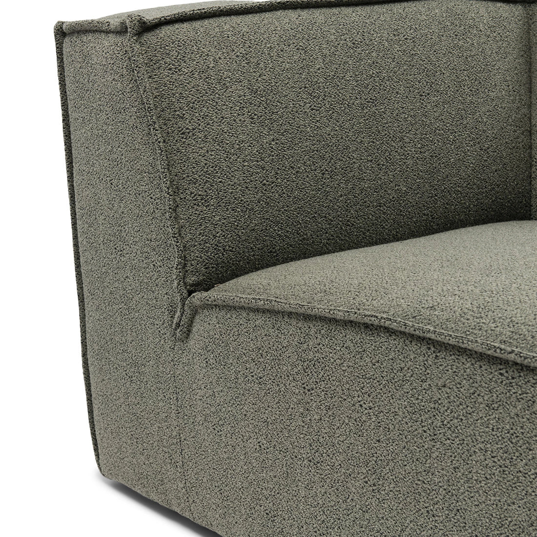 Modularna Sofa The Jagger damski ležaj desno (tip 2), zeleno siva