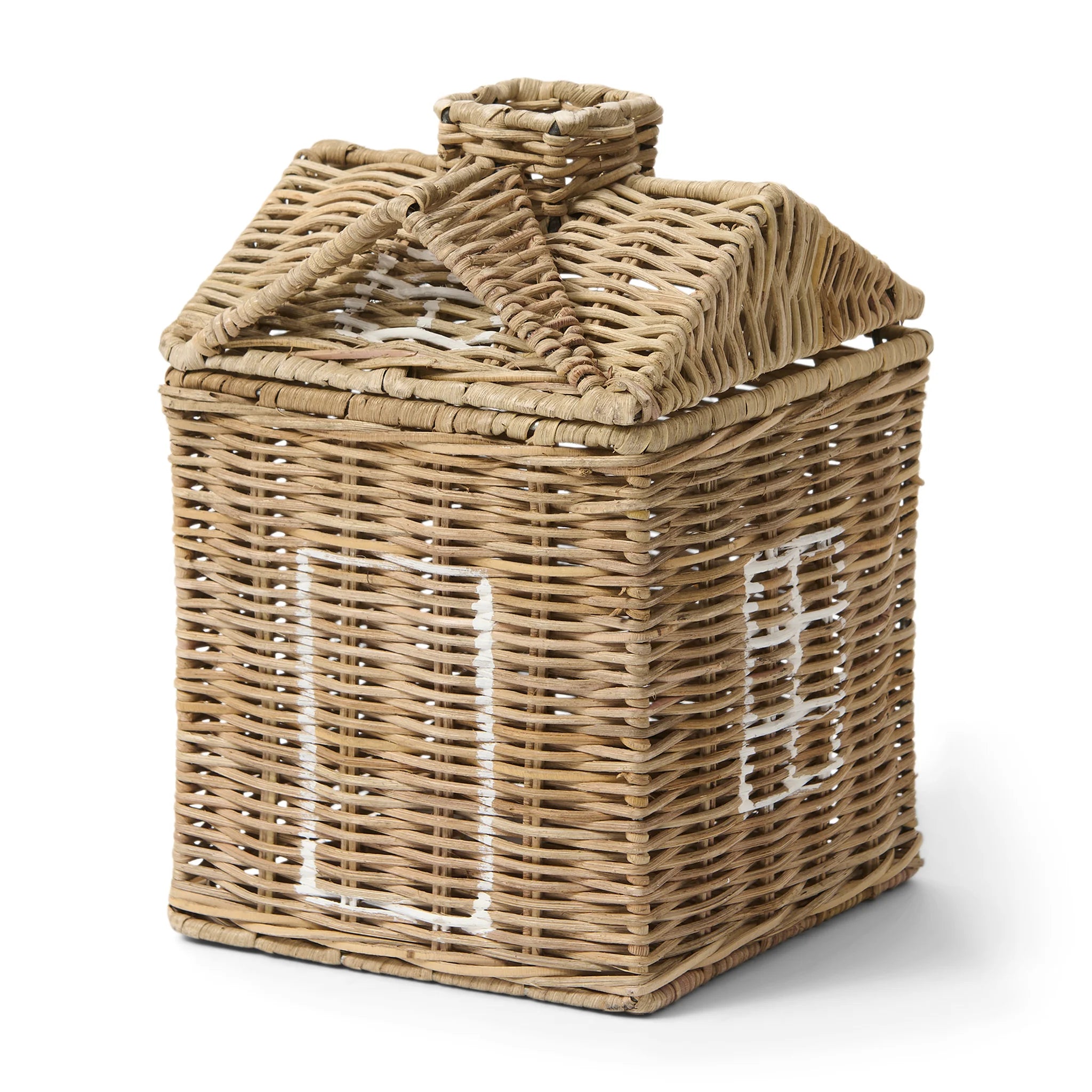 Rustic Rattan House Tissue Box