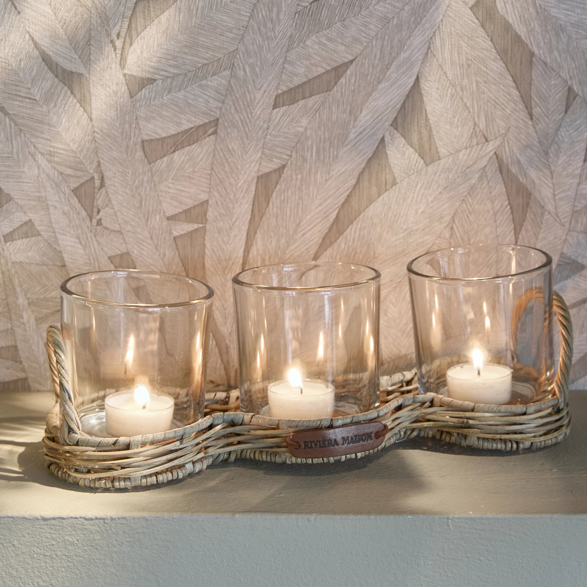 Rustic Rattan trostruki votiv