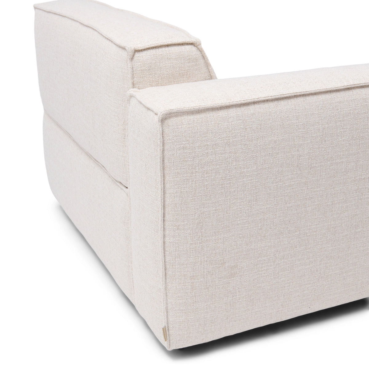 Modularna sofa Brandon ležaljka lijevo, bijela tkanina, Riviera Maison, slika 5