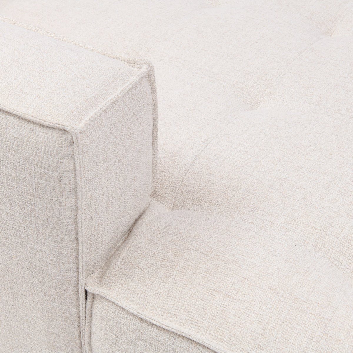 Modularna sofa Brandon ležaljka lijevo, bijela tkanina, Riviera Maison, slika 7