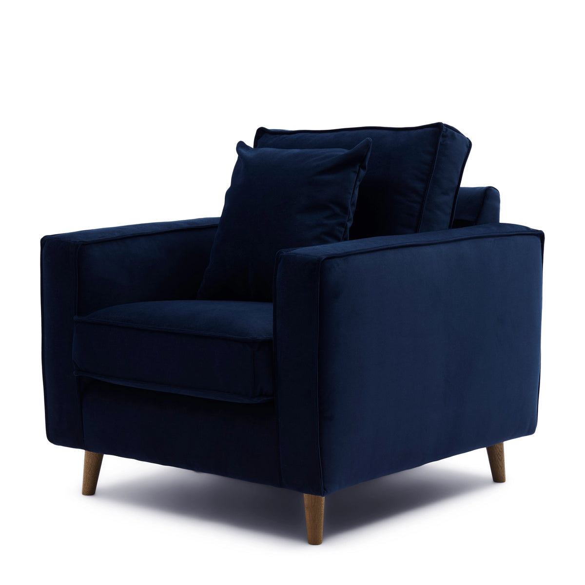 Kendall fotelja, Midnight Navy, tamnoplava tkanina, Riviera Maison, slika 2