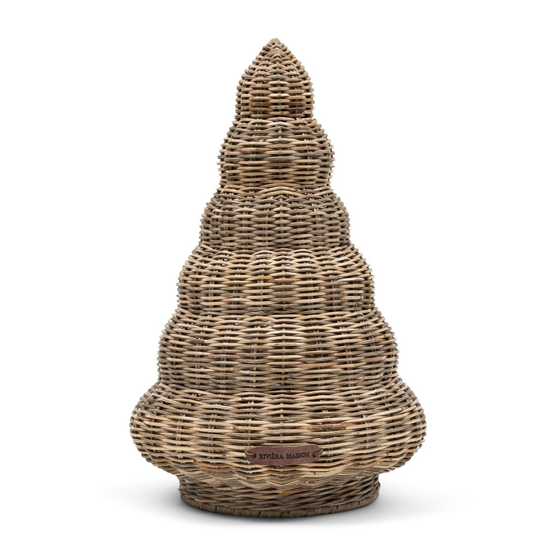 Rustic Rattan Wavy Christmas Tree