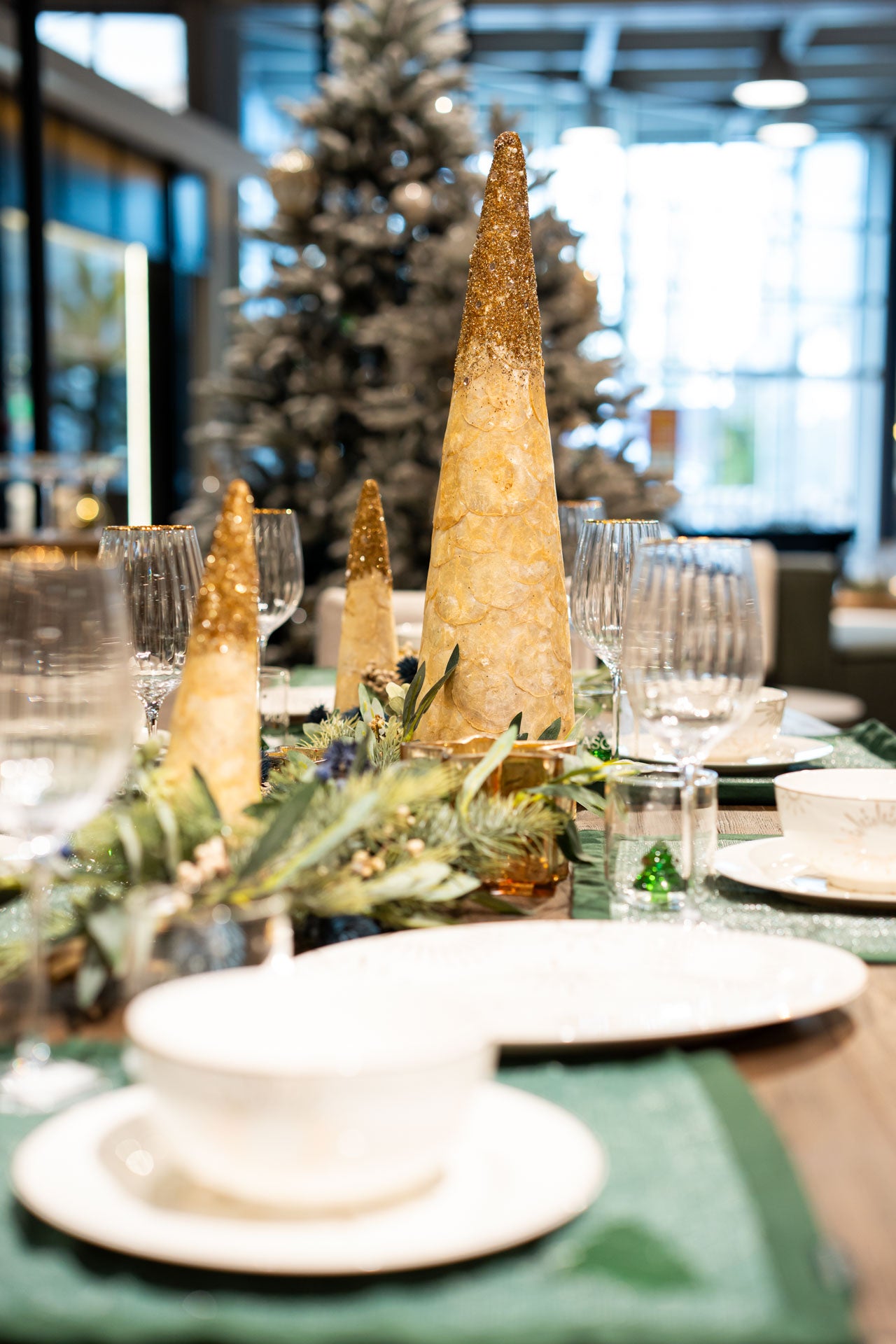 BRILLANTE zlatno božićno drvce 36 cm