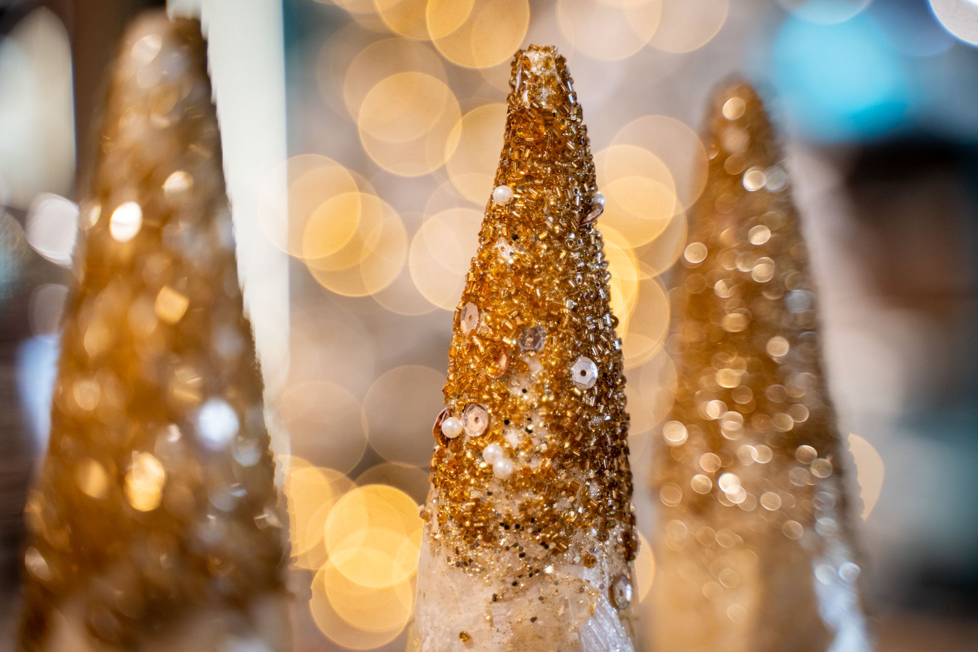 BRILLANTE zlatno božićno drvce 36 cm