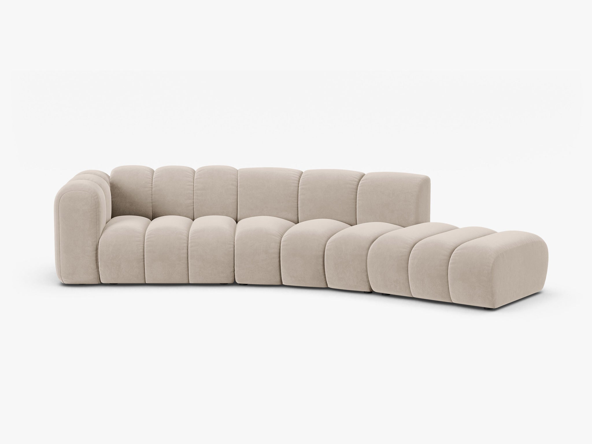 Lupine otvorena zaobljena sofa 5 mjesta