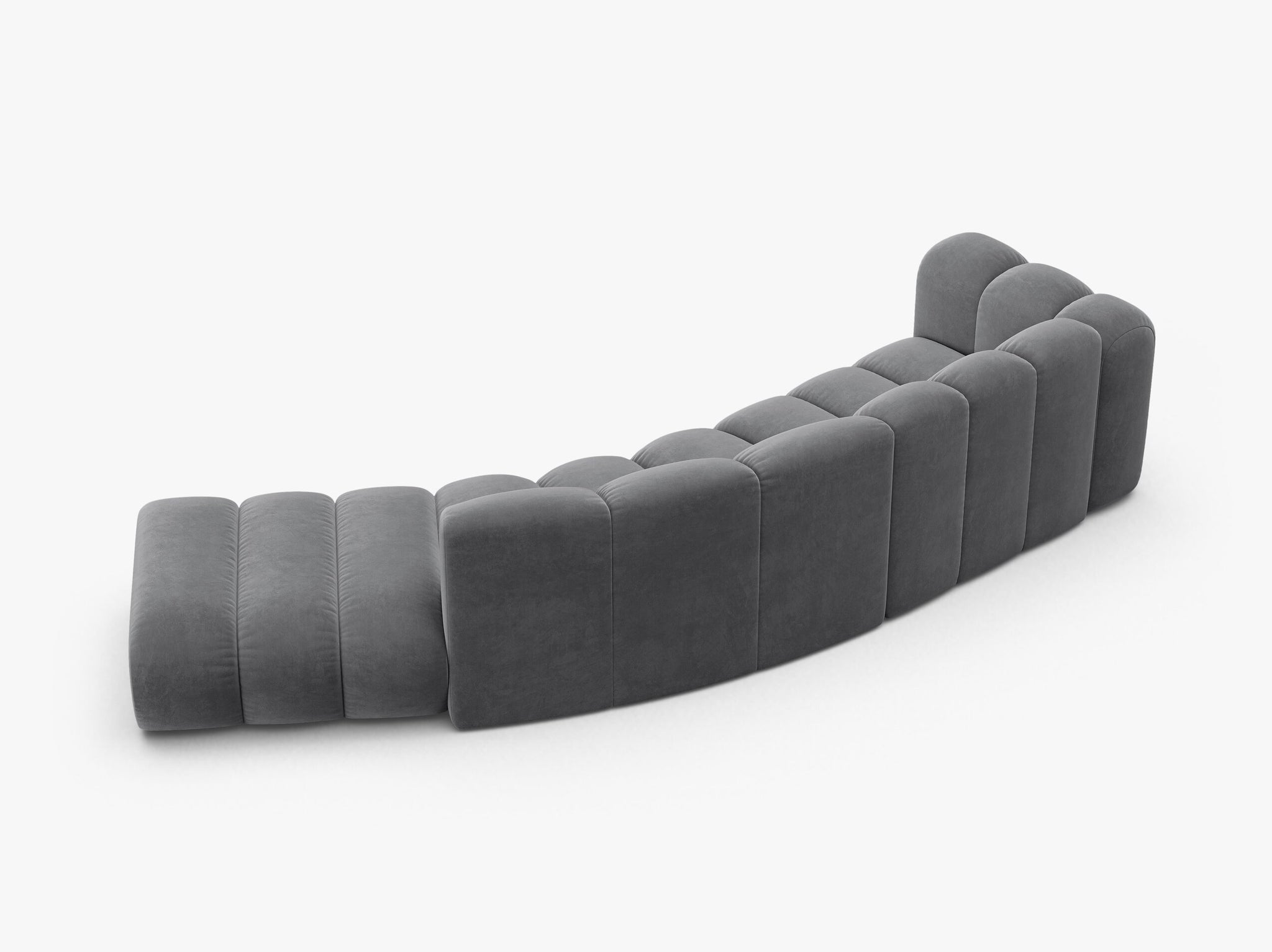 Lupine otvorena zaobljena sofa 5 mjesta