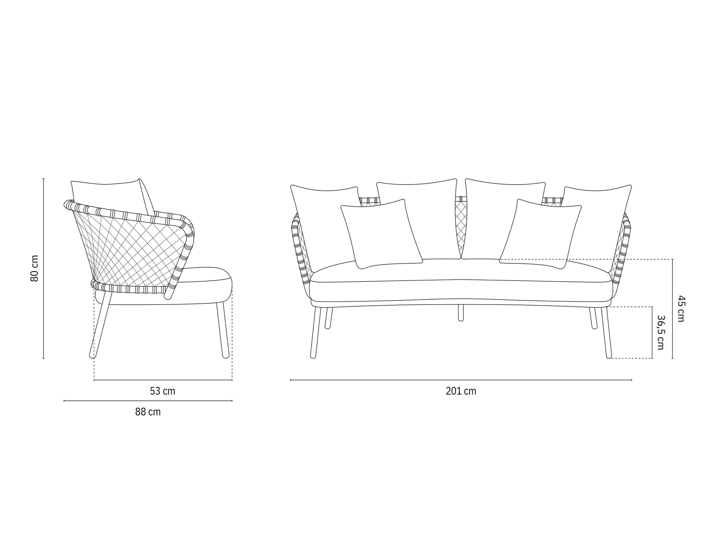 Vrtna sofa Canar