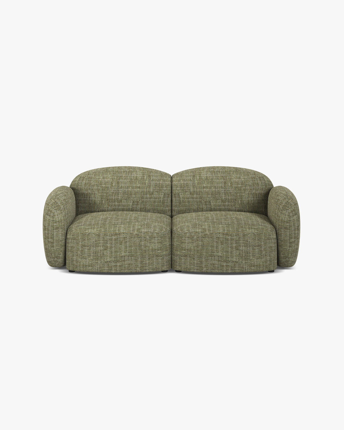 Blair sofa – Strukturirana tkanina (Baltimore) – Maslinasta