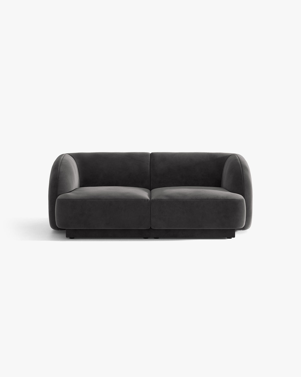 Miley sofa – Velvet (Bluvel) – Siva