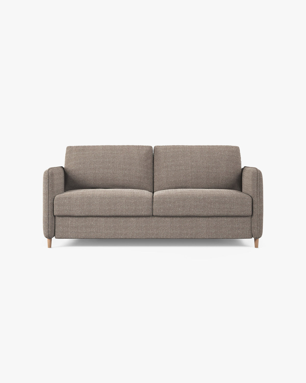 Simo sofa s funkcijom ležaja – Strukturirana tkanina (Babel), svijetlo smeđa, Micadoni