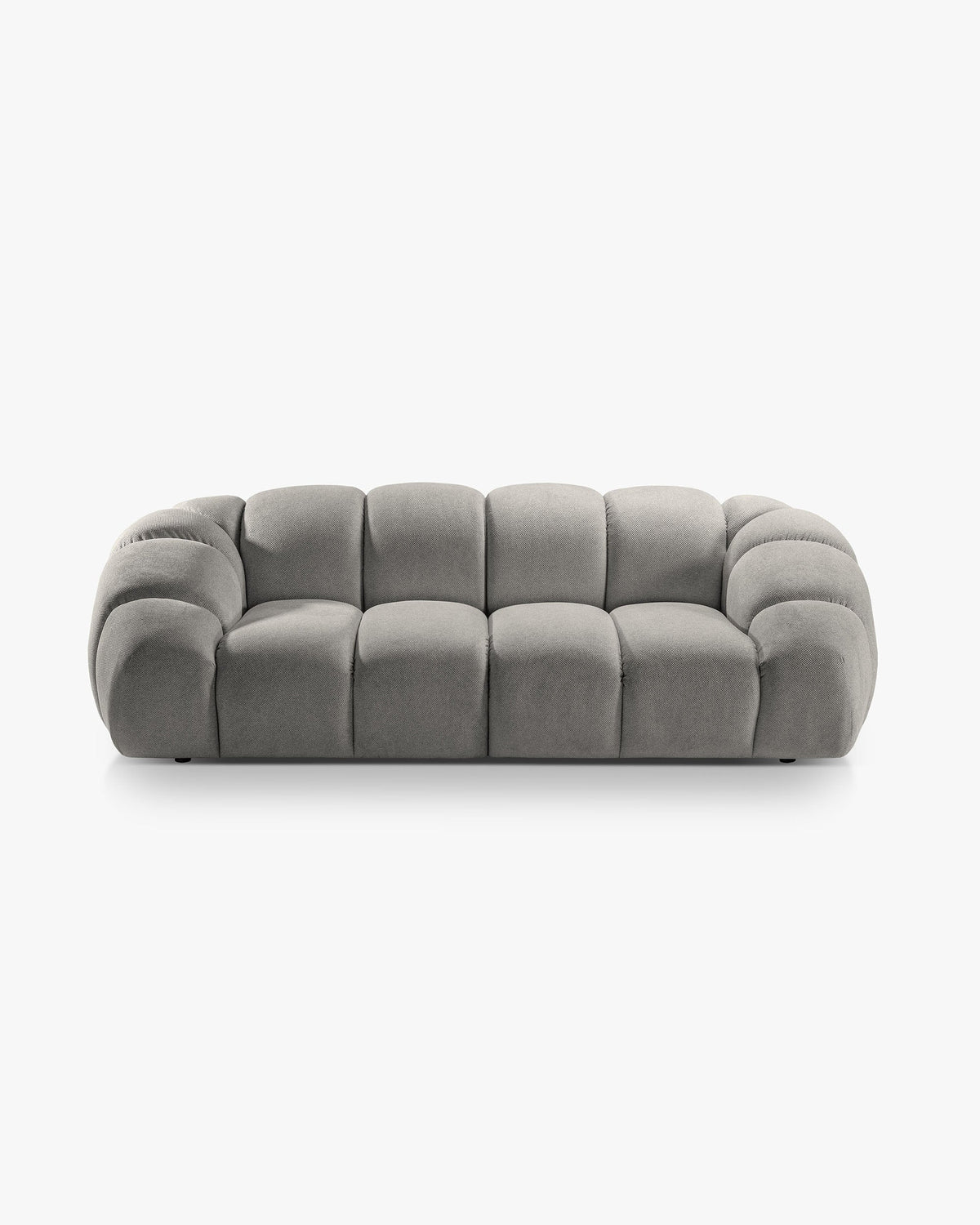 Diana sofa – Strukturirana tkanina (Bubble) – Svijetlo siva