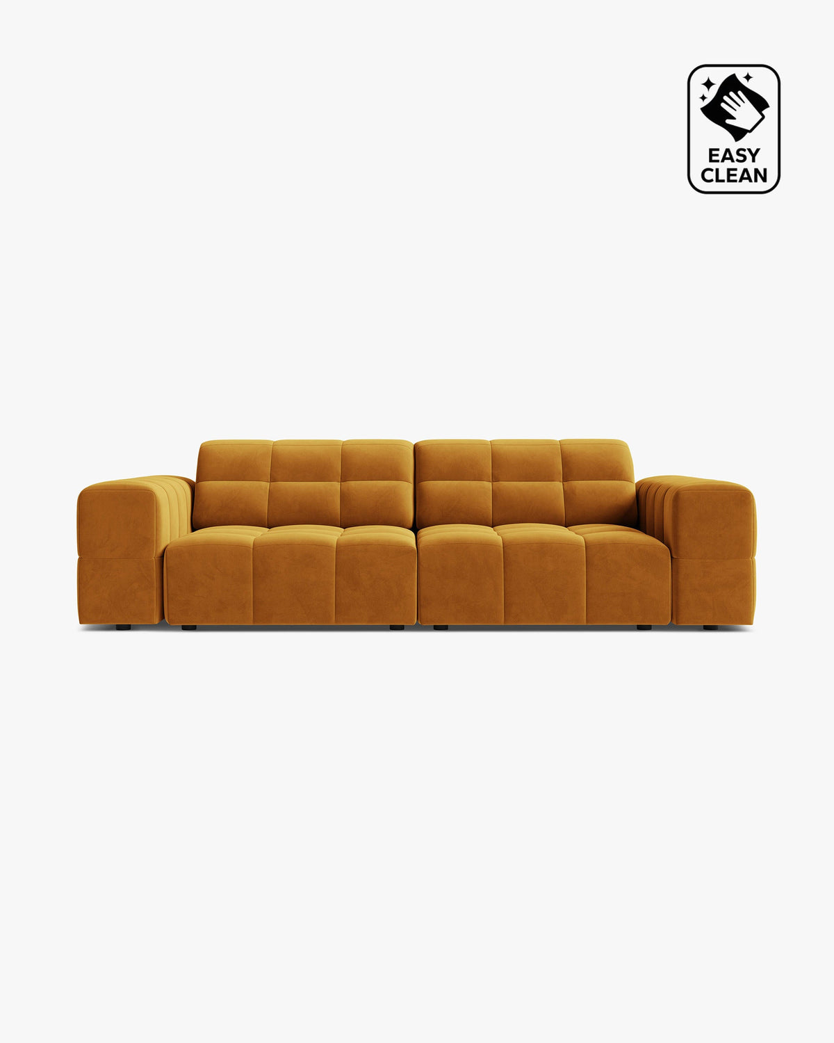 Jennifer sofa – Velvet (Venus) – Žuta