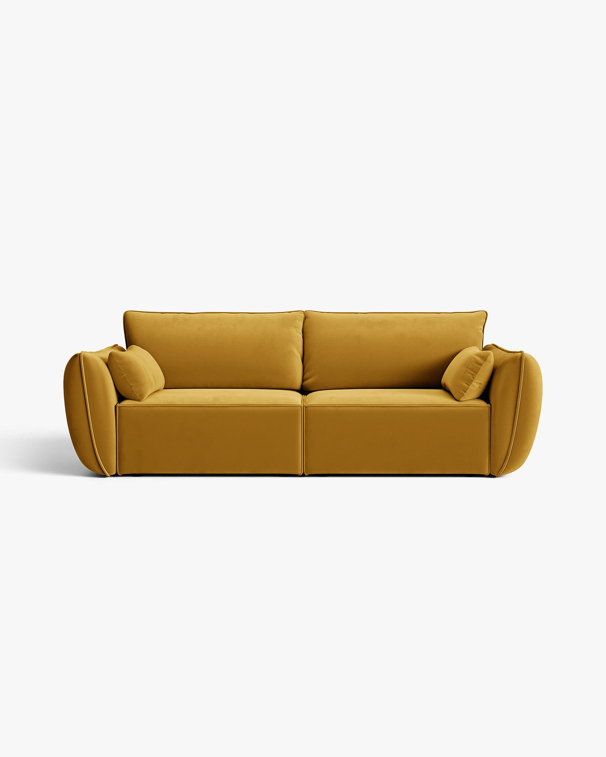 Kaelle sofa – Velvet (Bluvel) – Žuta