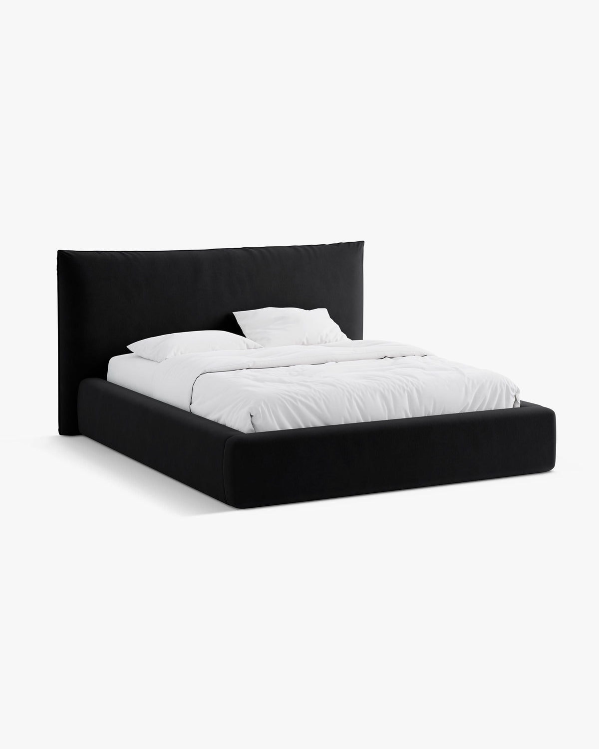 Kaelle krevet sa spremištem – Velvet (Bluvel) – Crna / 140 × 200 cm
