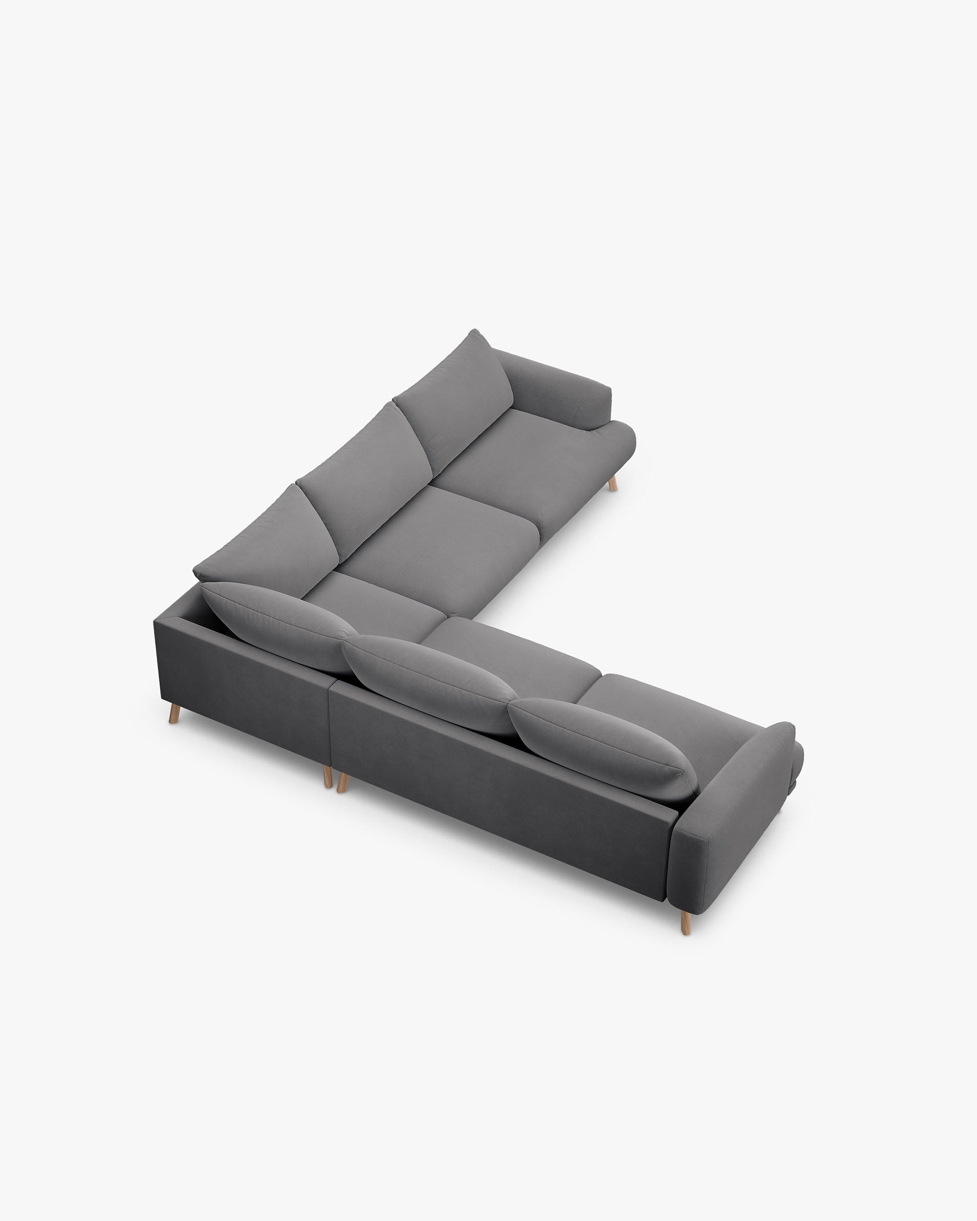 Naomi simetrična kutna sofa 5 mjesta