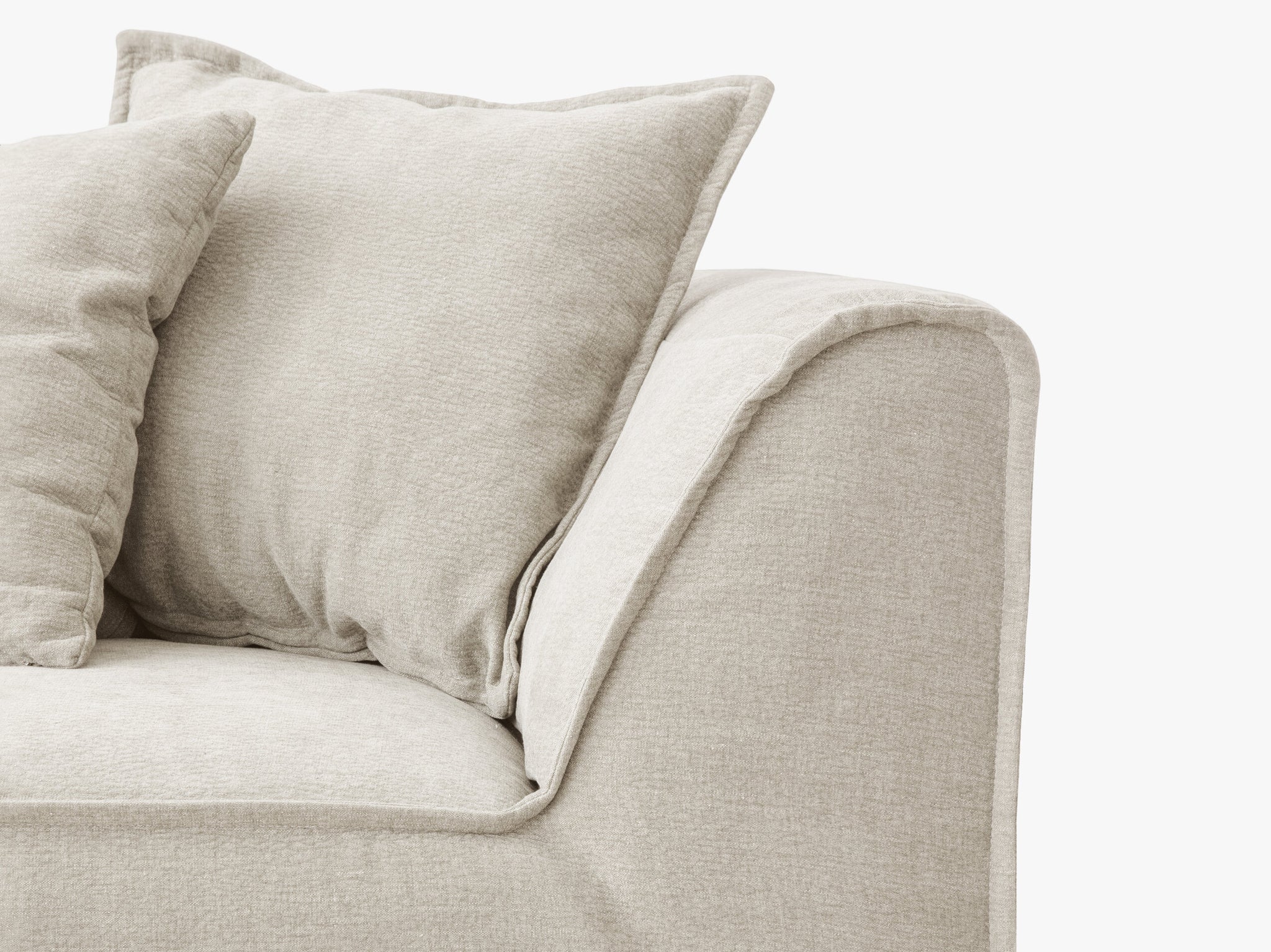 Milton kutna sofa (3-sjed) – Natural – Lijevi kut