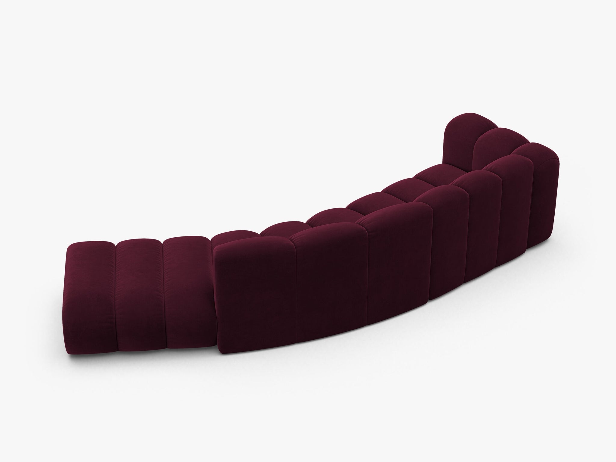 Lupine otvorena zaobljena sofa 5 mjesta