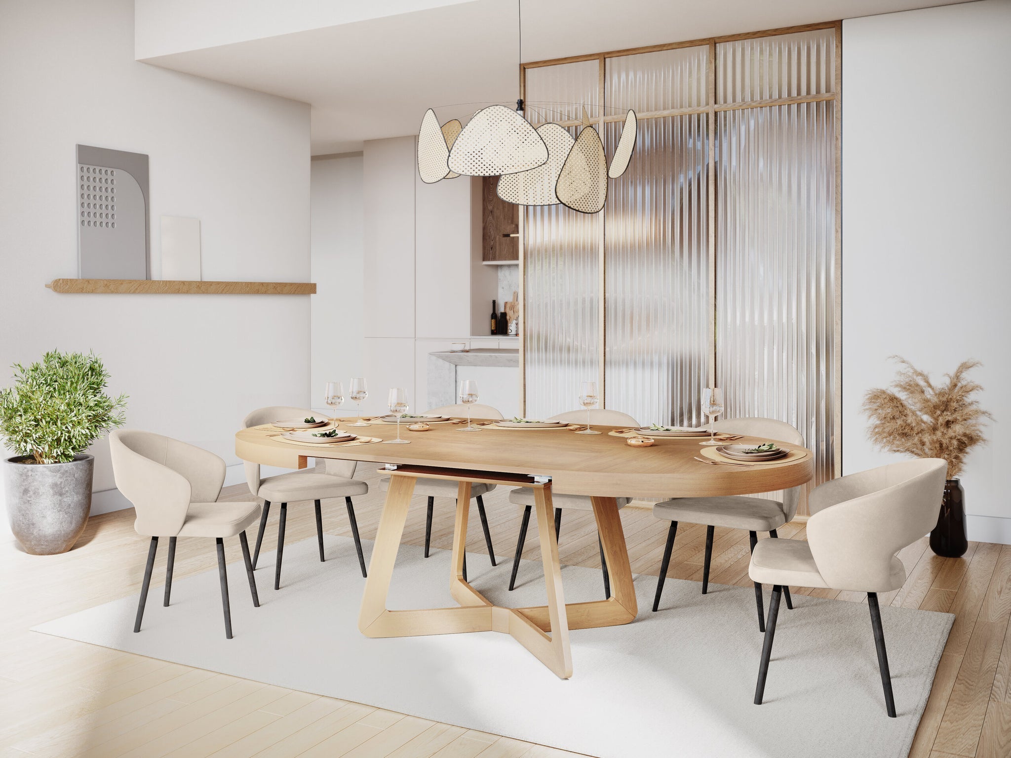 Dustin blagovaonski stol na razvlačenje