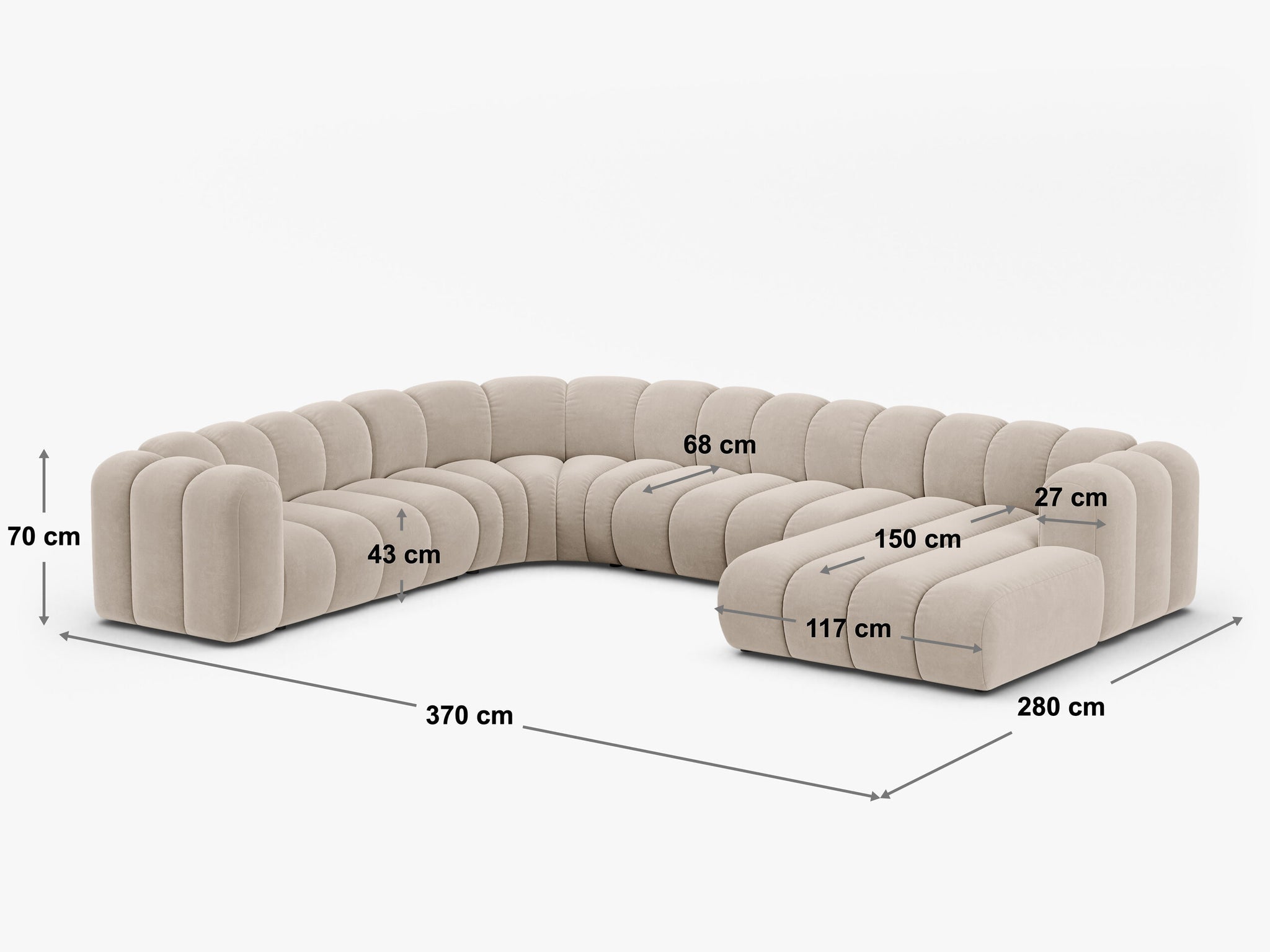 Lupine panoramska sofa