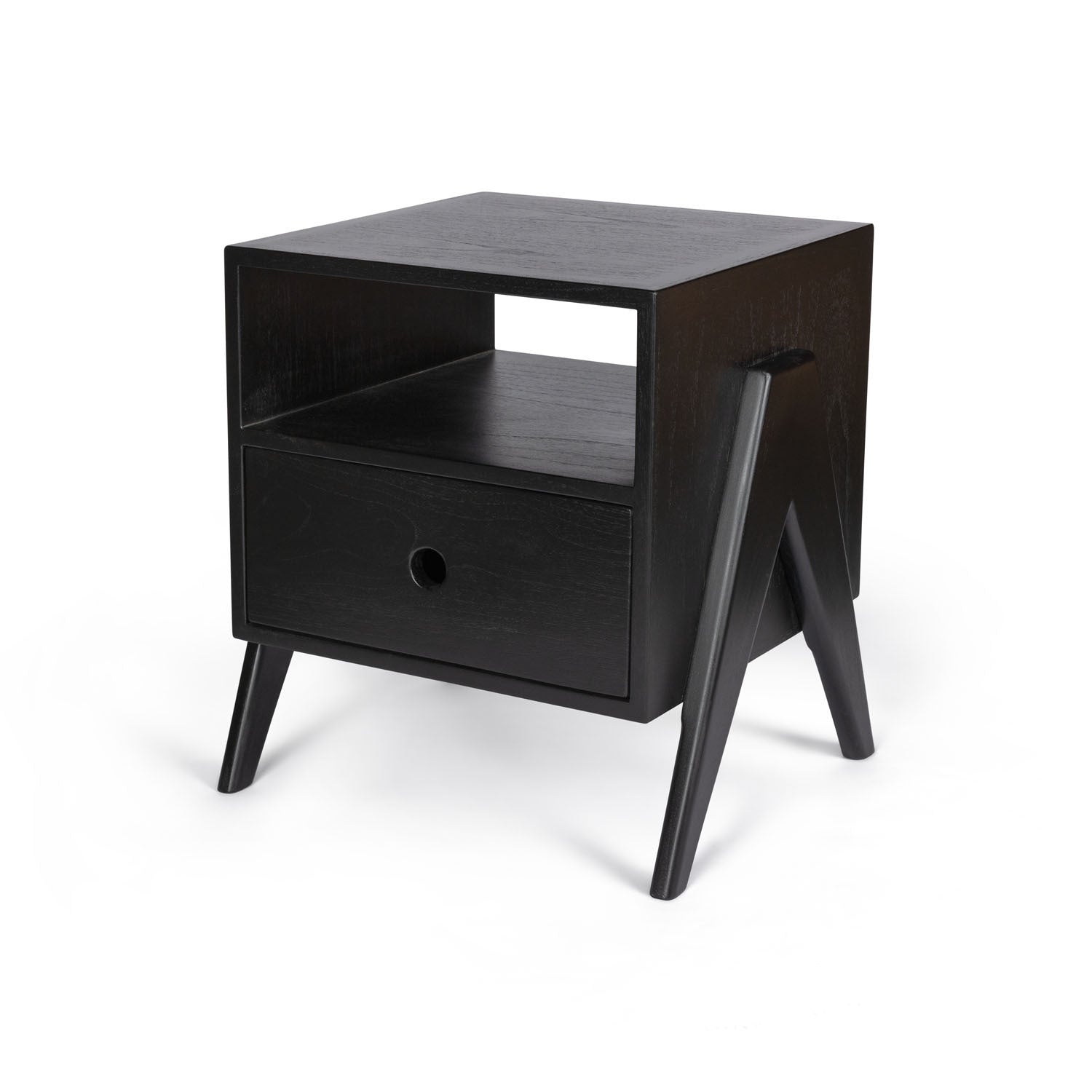 Noćni ormarić v3 - ugljen crna