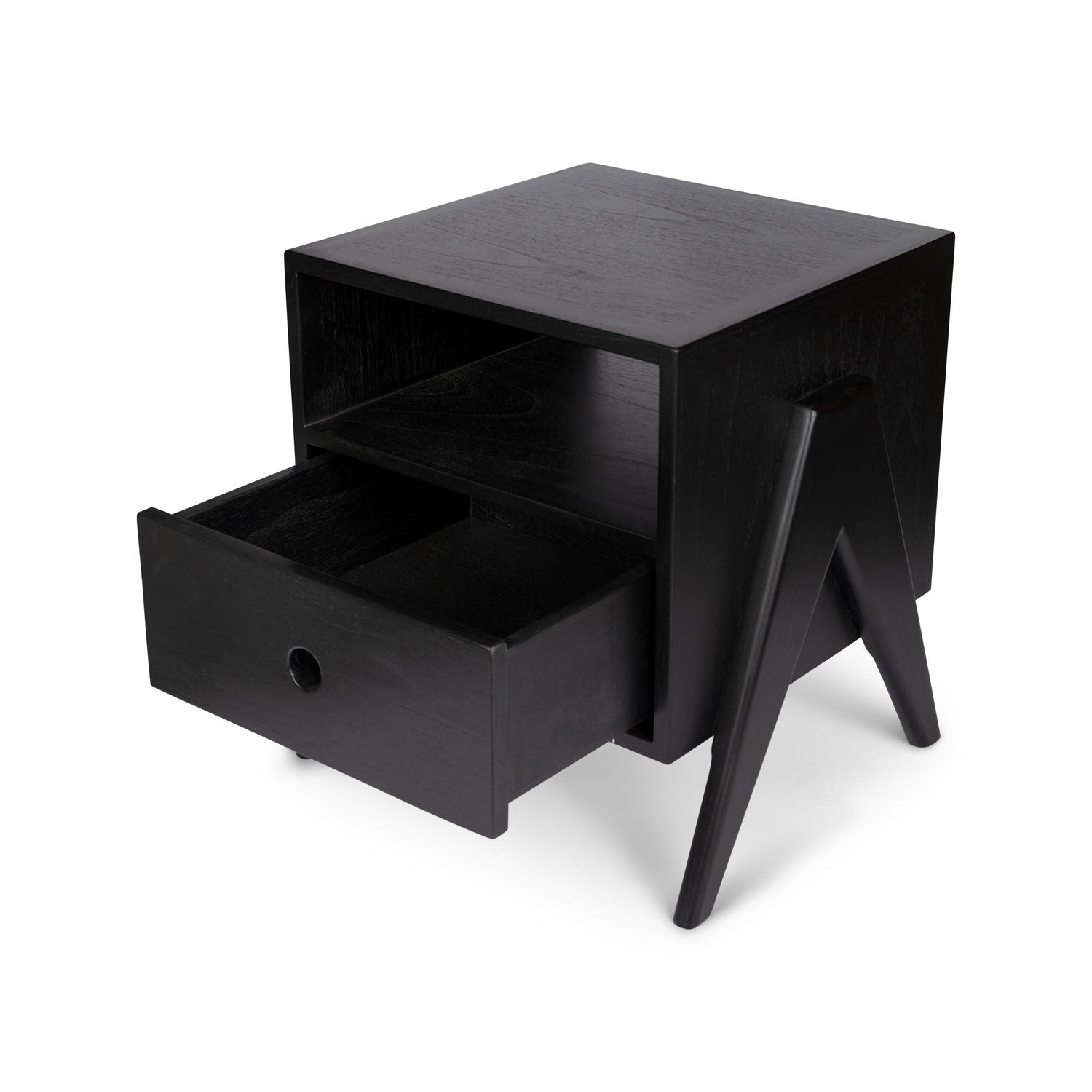 Noćni ormarić v3 - ugljen crna