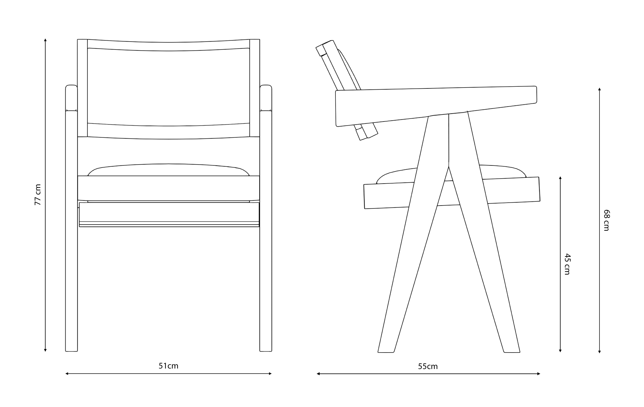 Set of 4 uredskih stolica s podstavom - ugljen crna
