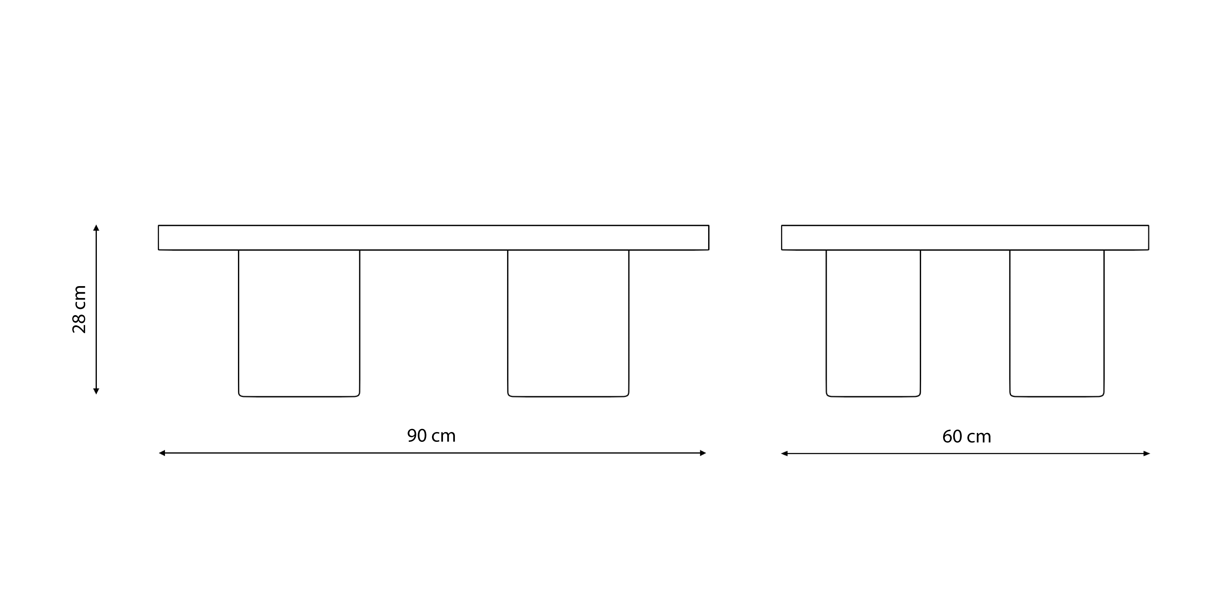 Stolić za kavu 90 - tamno drvo
