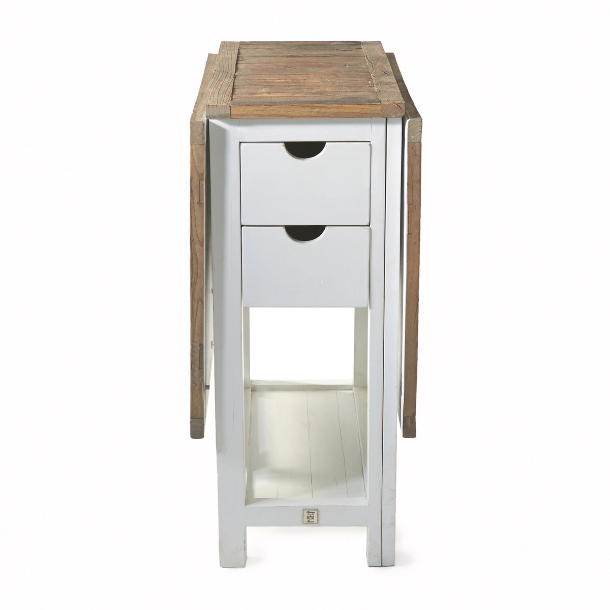 Wooster Street barski stol 50/180x80, smeđe-bijelo reciklirano drvo, Riviera Maison, slika 4