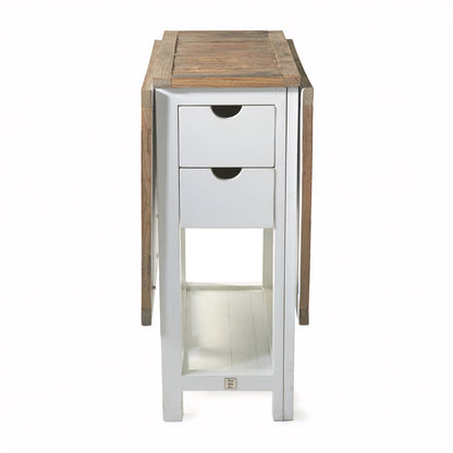 Wooster Street barski stol 50/180x80, smeđe-bijelo reciklirano drvo, Riviera Maison, slika 4