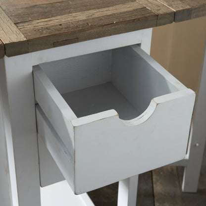 Wooster Street barski stol 50/180x80, smeđe-bijelo reciklirano drvo, Riviera Maison, slika 6