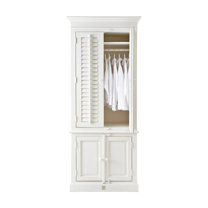 New Orleans garderobni ormar 230 cm, bijela, drvo akacije i manga, Riviera Maison, slika 3