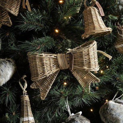 Rustic Rattan Jacky Bow Tree Topper