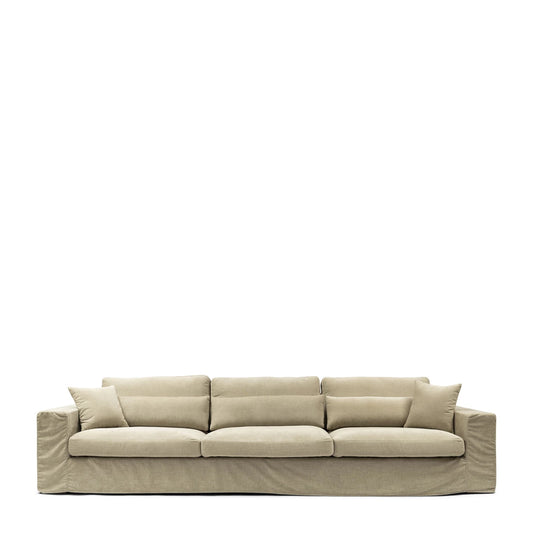 Miles Sofa peterosjed Claudy Flax, Copperfield Weave