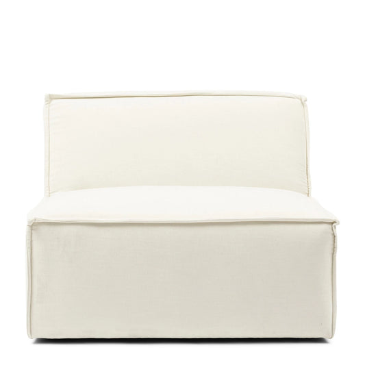 Modularna Sofa The Jagger, boja Sparkling White, tkanina Copperfield Weave, centralni dio