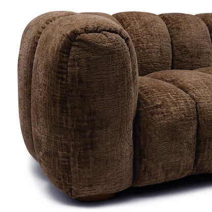 Vicenza lounge sofa XL, Hazelnut, smeđa tkanina, Riviera Maison, slika 2