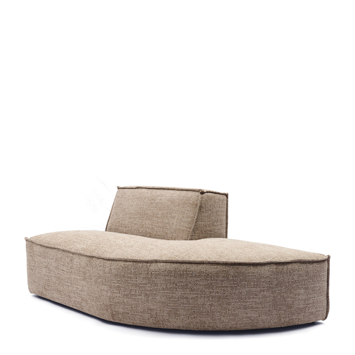 Modularna sofa The Jagger okrugla ležaljka desno, siva tkanina, Riviera Maison, slika 3