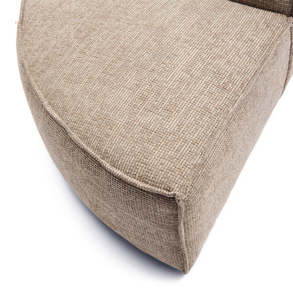 Modularna sofa The Jagger okrugla ležaljka desno, siva tkanina, Riviera Maison, slika 5