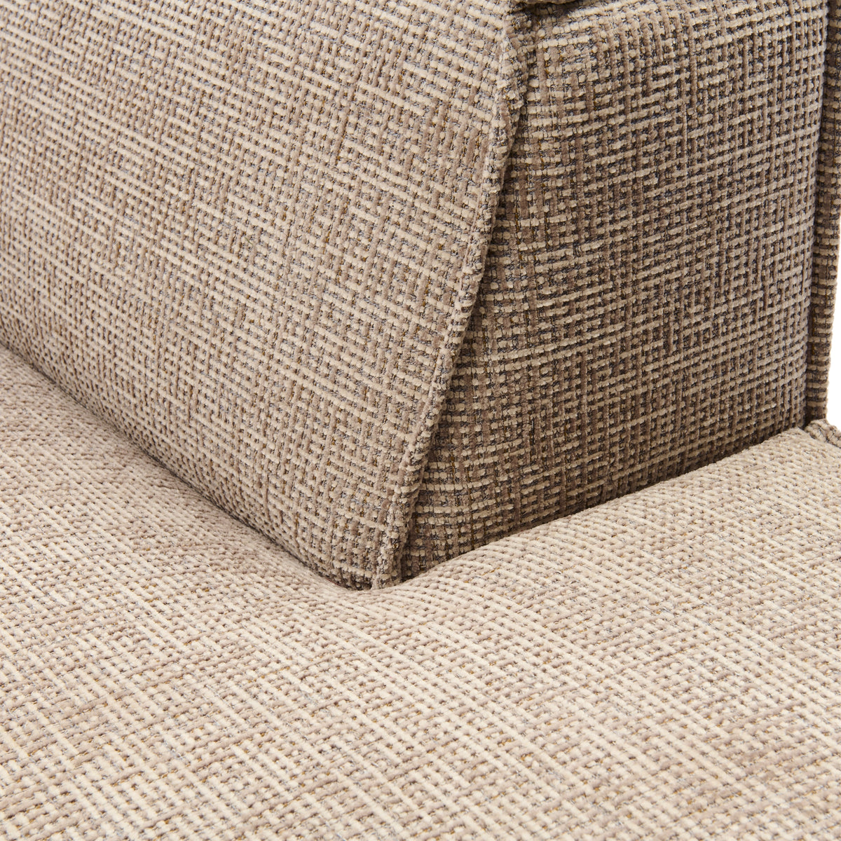 Modularna sofa The Jagger okrugla ležaljka desno, siva tkanina, Riviera Maison, slika 6