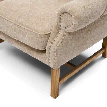 Franklin Park fotelja s uškama, Natural Linen, prirodna tkanina, Riviera Maison, slika 4