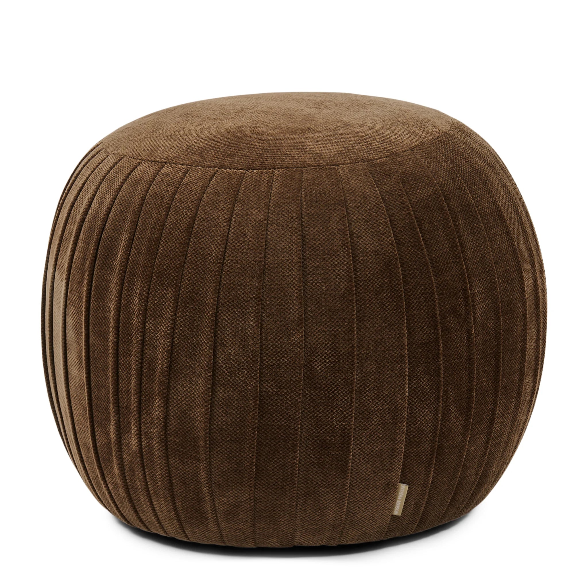 Paris Footstool, vintage jaquard