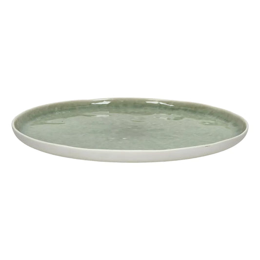 SPIRO porculanski plitki tanjur Ø27 cm - celadon