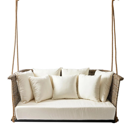 Rustic Rattan Can Carlos viseća sofa za vanjski prostor