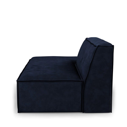 Modularna Sofa The Jagger damski ležaj lijevo (tip 1), baršun plava