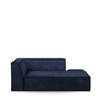 Modularna Sofa  The Jagger damski ležaj desno (tip 2), baršun plava